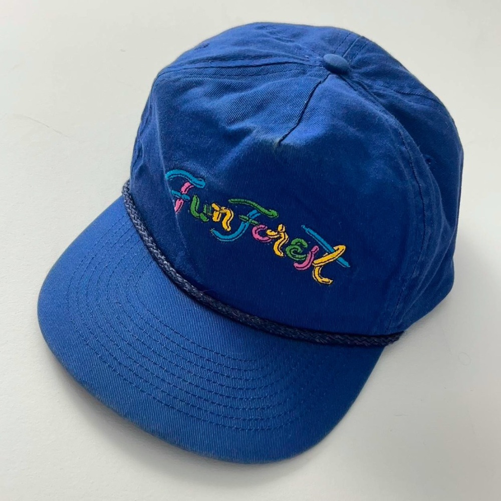 Vintage 90’s Blue Fun Forest Seattle Amusement Park Baseball Hat